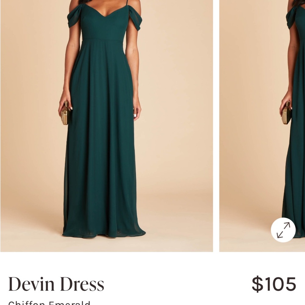 Birdy Grey Chiffon Emerald Devin Dress